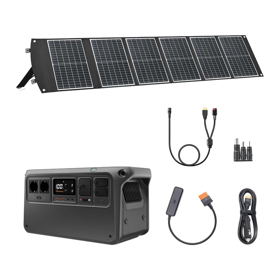 DJI - Power 1000V2 – Pack solaire 100W avec adaptateurs ***RECONDITIONNÉ